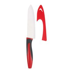 Couteau de cuisine lame céramique rouge 15cm