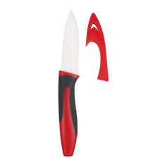 Couteau de cuisine lame céramique rouge 7.5cm