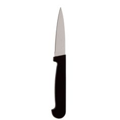 Couteau d'office inox manche noir 8cm