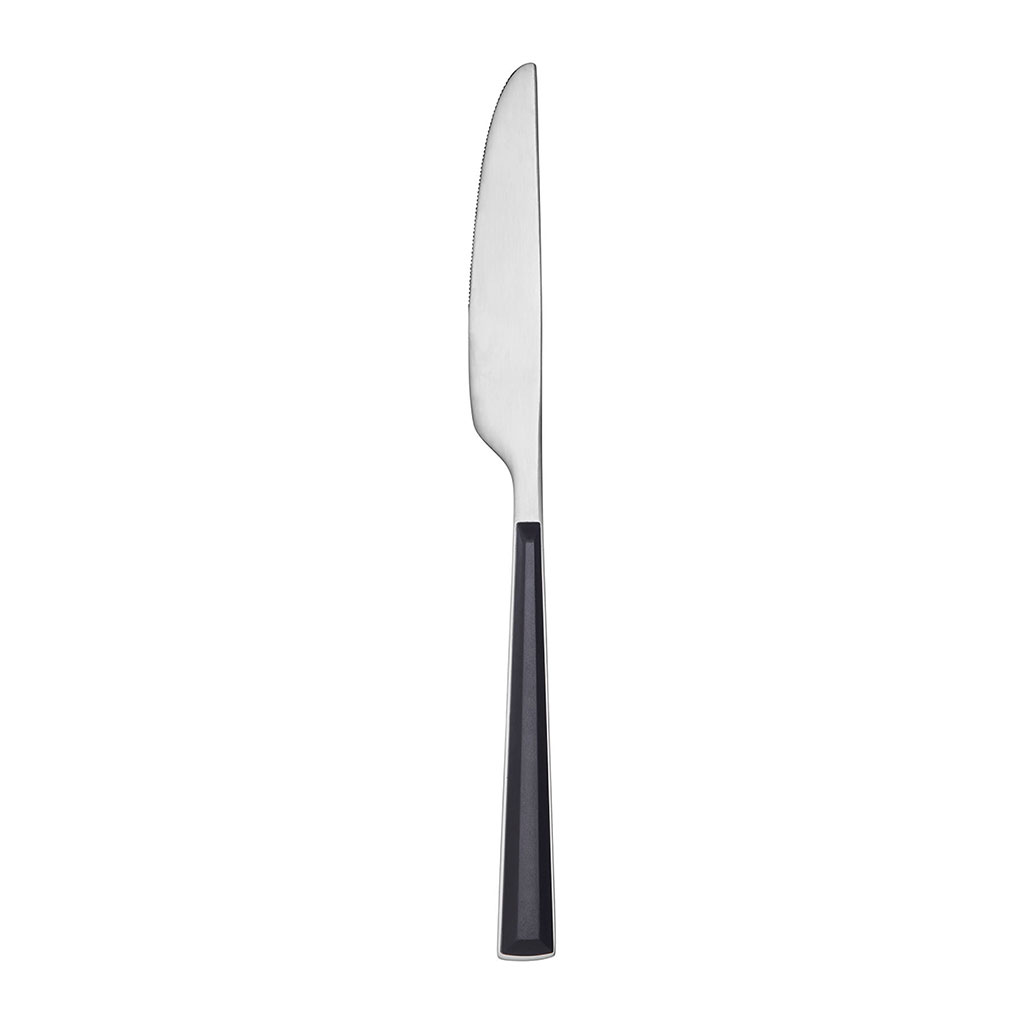 Couteau de table MATEO inox noir - Centrakor