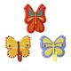 Crochet adhésif papillon 6x6cm