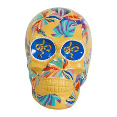 Déco crâne MEXICO à motif H15cm