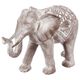 Déco à poser éléphant résine blanc 15.5x30.5x43cm