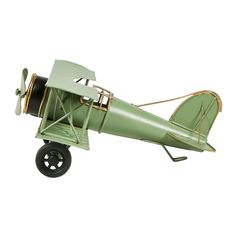 Décoration à poser avion en métal 21x8.5x18.5cm