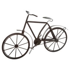 Décoration bicyclette métal noir H 27cm