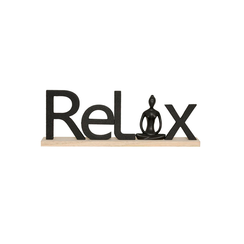 Décoration mot à poser "RELAX" 36x6x12.5cm