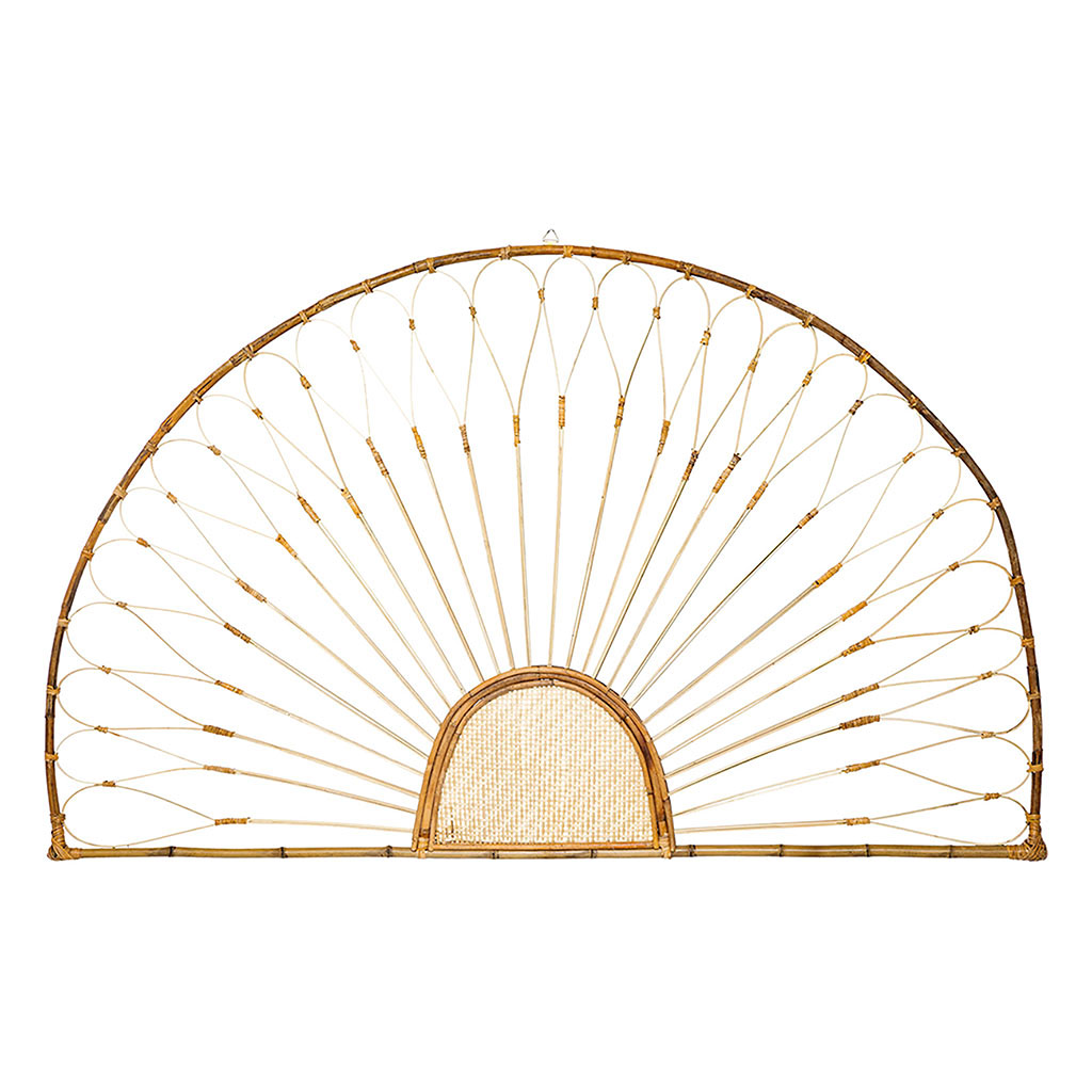 Décoration murale EMAN en rotin et bambou 160x100cm