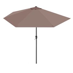 Demi parasol taupe 270x135x230cm