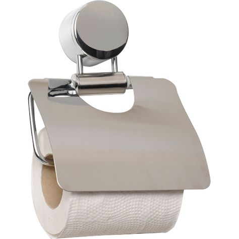 Dérouleur papier toilette métal chromé 11.8x13.2x6.6cm