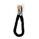 Dérouleur papier WC corde EASY CHIC adhésif noir 14x30x4cm
