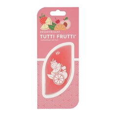 Désodorisant voiture feuille 3D parfum tutti frutti