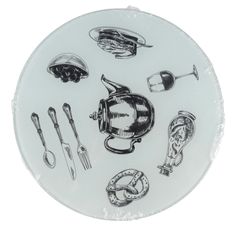 Dessous de plat en verre moulé ancien - Arts de la table Dessous de plat en verre moulé ancien - Arts de la table