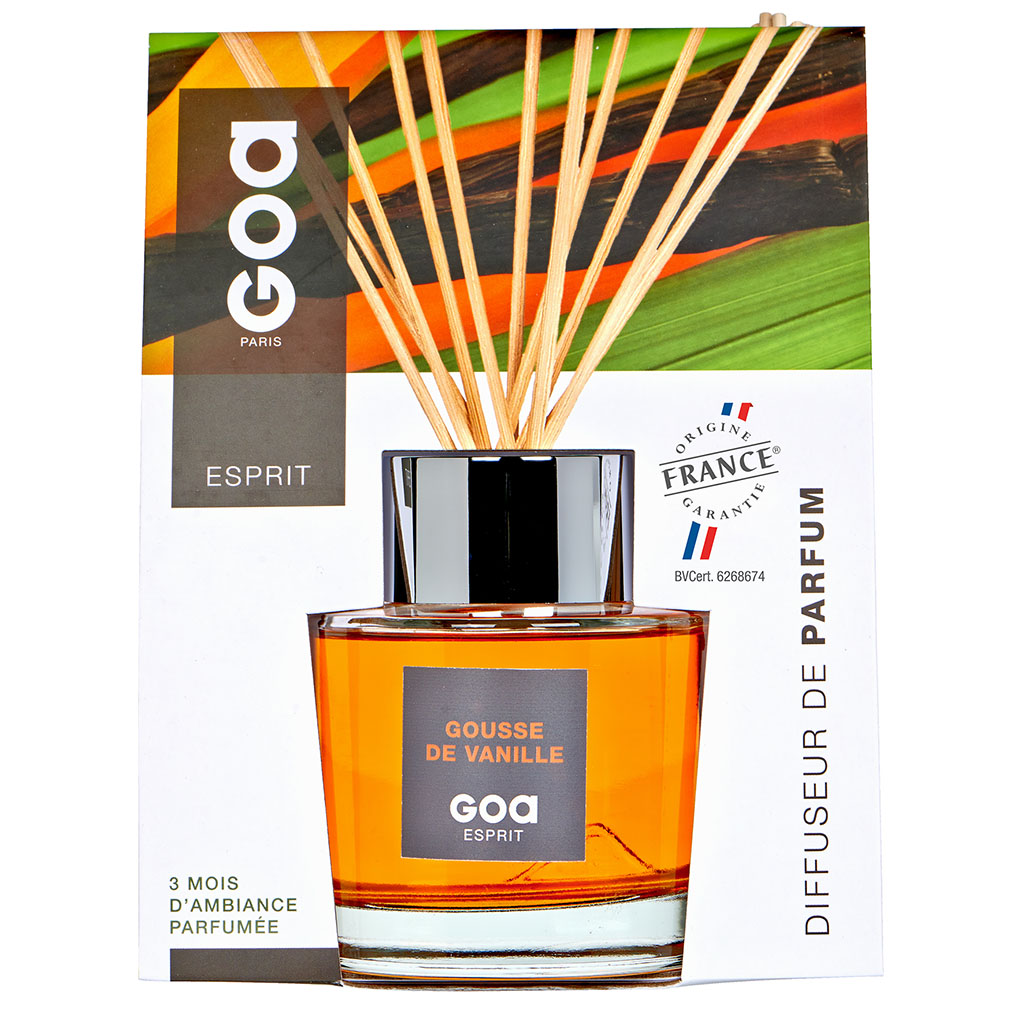 Diffuseur de parfum Esprit Gousse de vanille 200ml - GOA - Centrakor