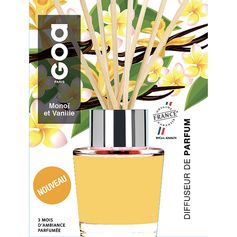 Diffuseur de parfum monoï vanille 200ml - GOA