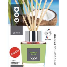 Diffuseur de parfum tropical coco 200ml - GOA