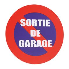 Disque adhésif sortie de garage D 19.5cm