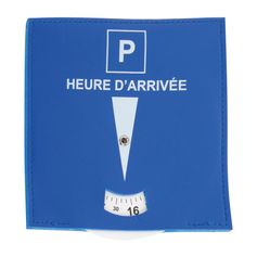 Disque de stationnement zone bleu 12x12.5cm