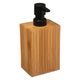 Distributeur de savon bambou TERRE INCONNUE 8.5x17.5x6.5cm