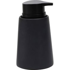 Distributeur de savon grès noir 8x16cm