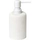 Distributeur de savon polyrésine blanc 10x17.5x10cm