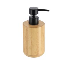 Distributeur savon rond bambou 8x16.5cm