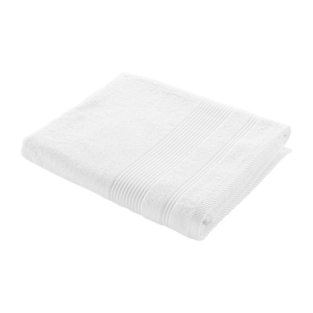 Serviette de bain en coton Allure, blanc