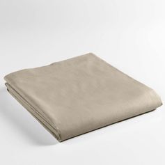 Drap plat coton 57 fils beige 240x300cm