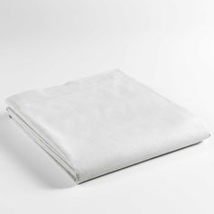 Drap plat coton 57 fils blanc 240x300cm