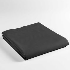 Drap plat coton 57 fils noir 240x300cm