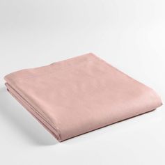 Drap plat coton 57 fils rose 240x300cm