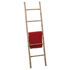 Porte-serviettes échelle bambou 5 barreaux H170cm