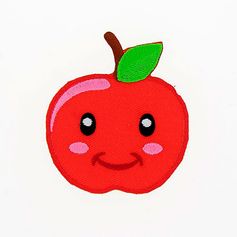 Ecusson thermocollant pomme