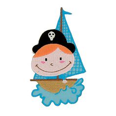 Ecusson thermocollant pirate et son bateau