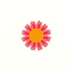 Ecusson thermocollant fleur COL012