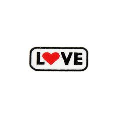 Ecusson thermocollant rectangulaire LOVE