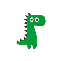 Ecusson thermocollant dinosaure vert