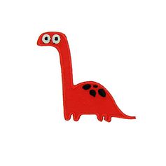 Ecusson thermocollant dinosaure rouge