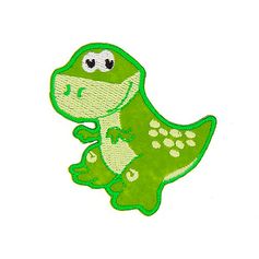 Ecusson thermocollant dinosaure vert