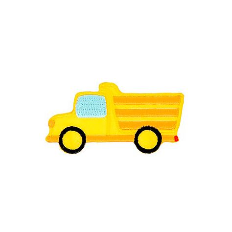 Ecusson thermocollant camion jaune