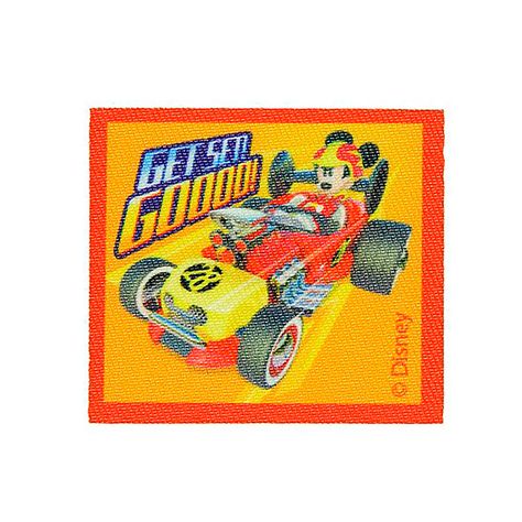 Ecusson thermocollant Mickey pilote automobile
