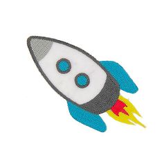 Ecusson thermocollant fusée