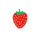 Ecusson thermocollant fraise