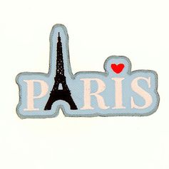 Ecusson thermocollant Paris et Tour Eiffel