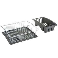 Égouttoir à vaisselle gris 30x38x68cm