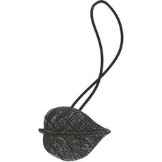 Embrasse aimantée MIRABEAU en résine noire et argentée 41x7cm