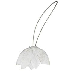 Embrasse aimantée résine TULIPE blanc or