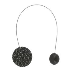 Embrasse aimantée ronde NEWPORT noir argent