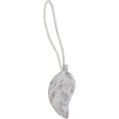 Embrasse aimantée SONORA en bois blanc 34x1.5x3.8cm