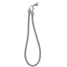 Embrasse corde coton tressé grise D 1.5x30cm