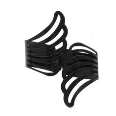 Embrasse manchette ANGEL métal noir laqué